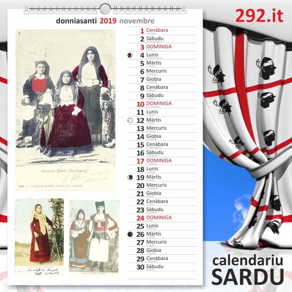 calendariu sardu