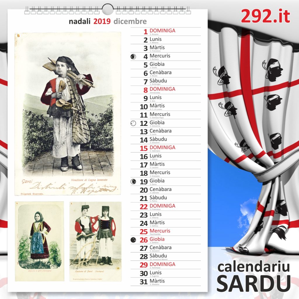 calendariu sardu