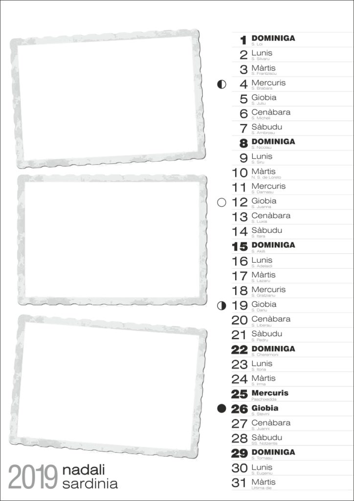 calendario sardo