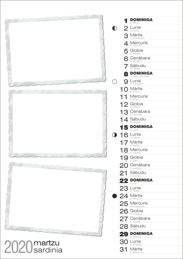 calendario sardegna
