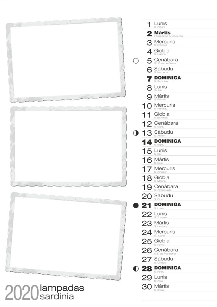 calendario sardegna