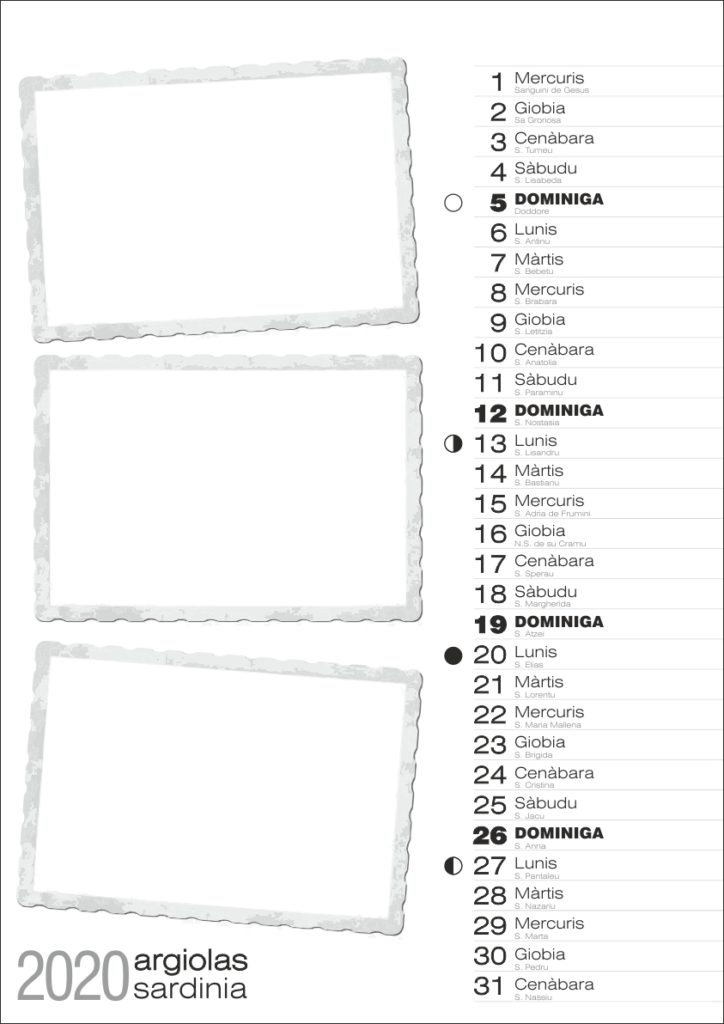 calendario sardegna