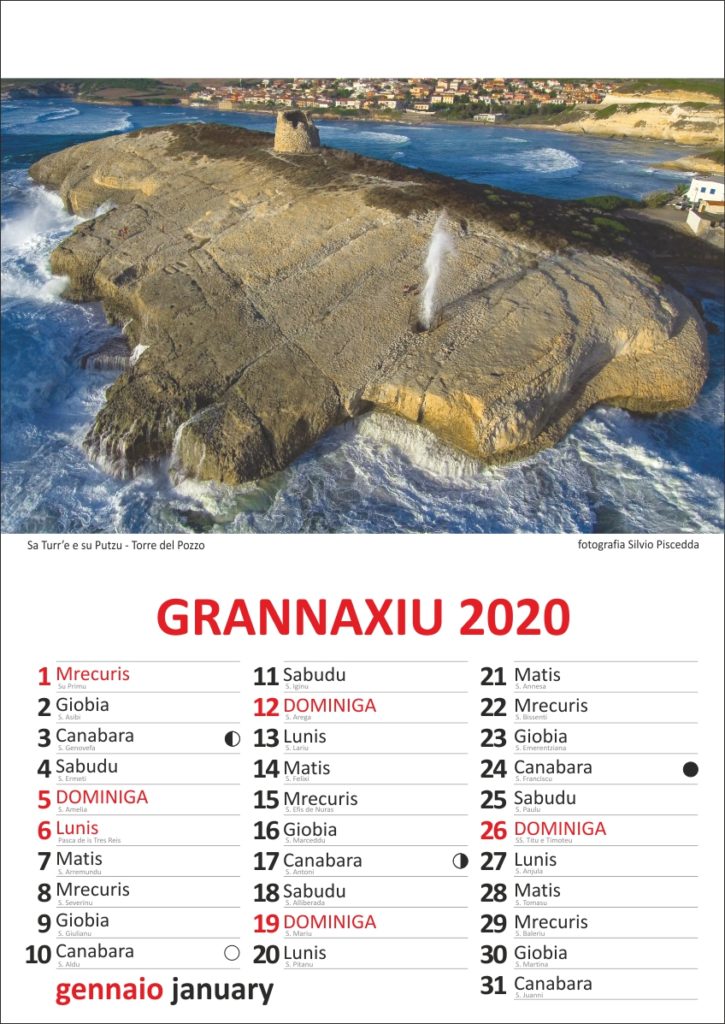 CALENDARIO 2020 CABRAS