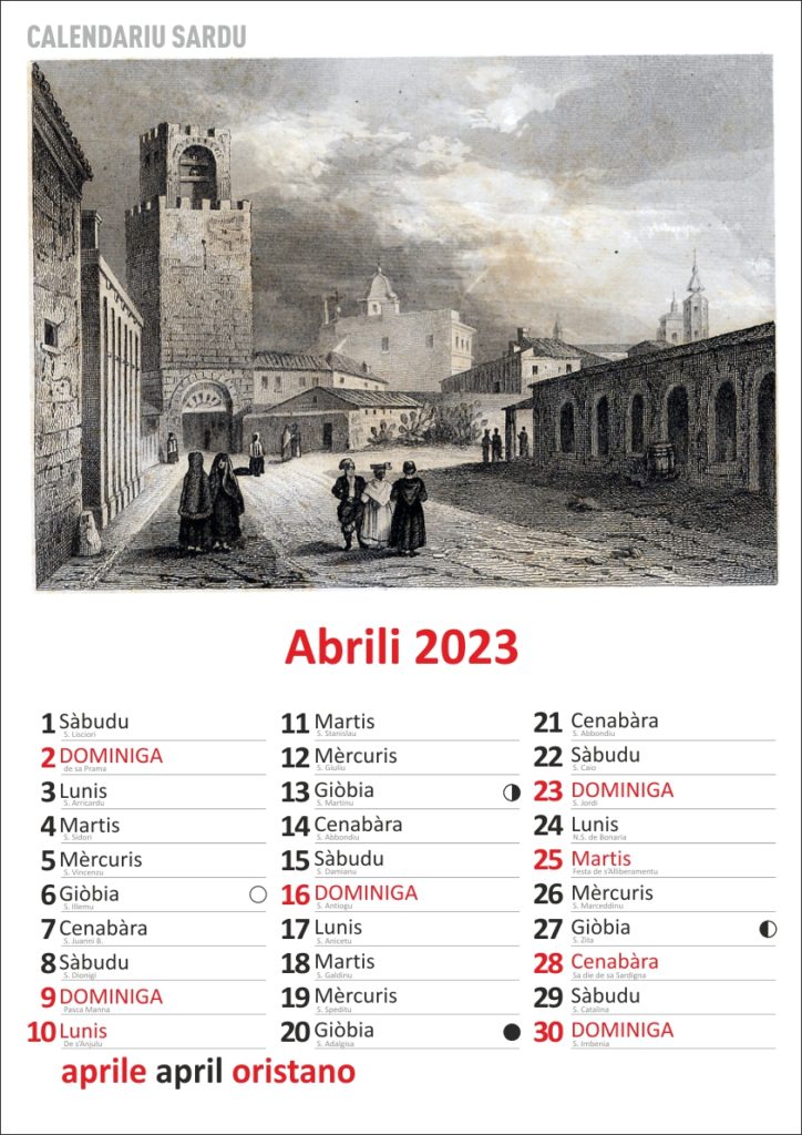 calendario sardo