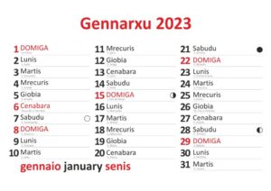 calendario sardo senis