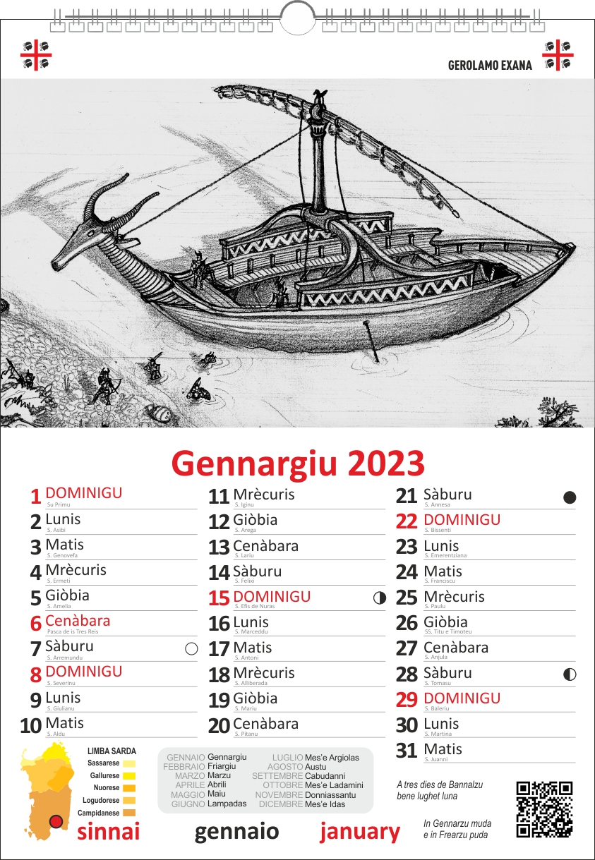 SINNAI Calendario Sardo