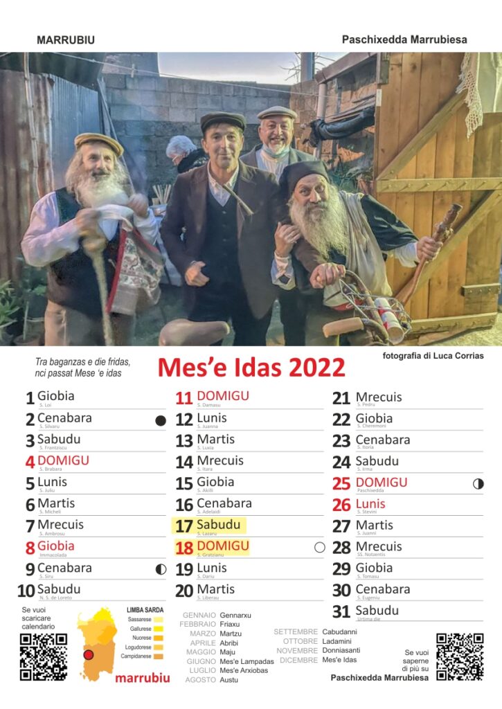 CALENDARIO MARRUBIU
