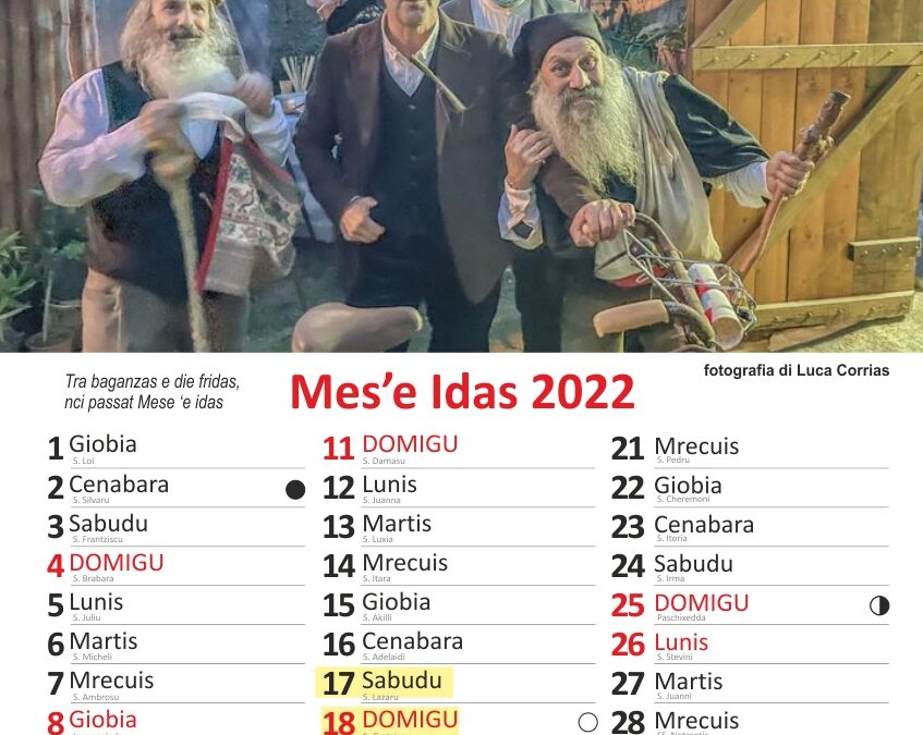 12BIDDAS  Calendario Sardo 2023