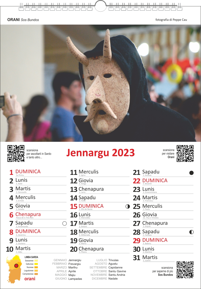 calendario sardo