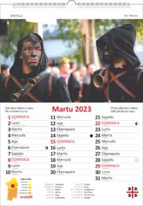 calendario sardo