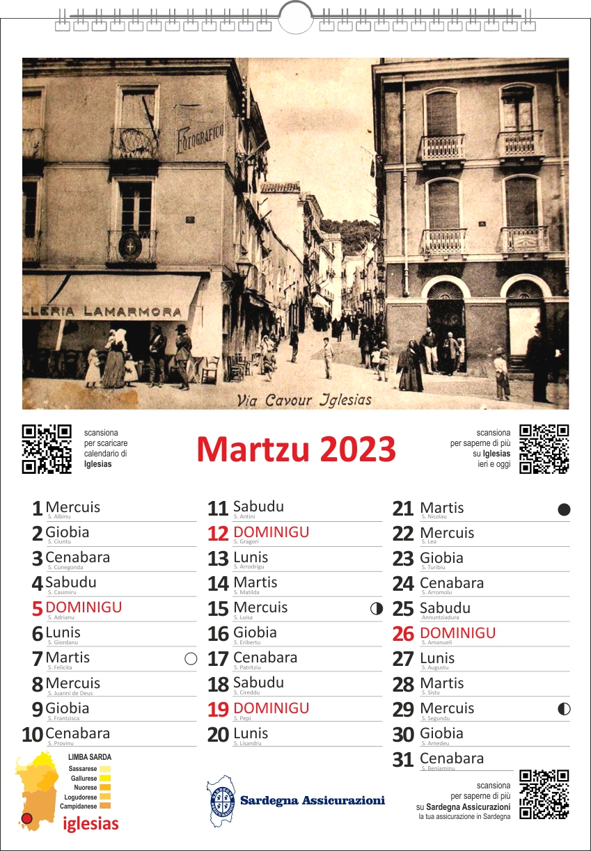 CALENDARIO SARDO CALENDARIO SARDO