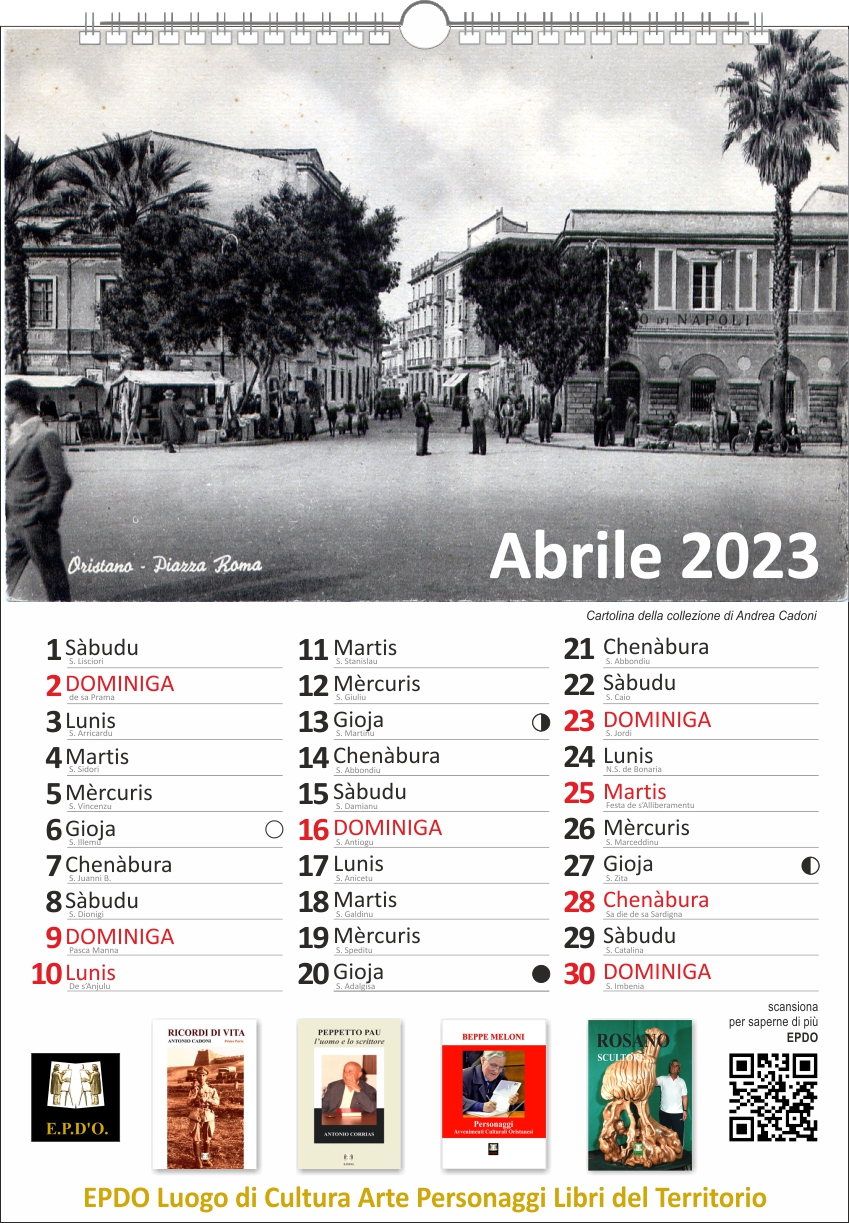 CALENDARIO SARDO CALENDARIO SARDO