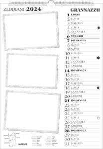 calendario sardo