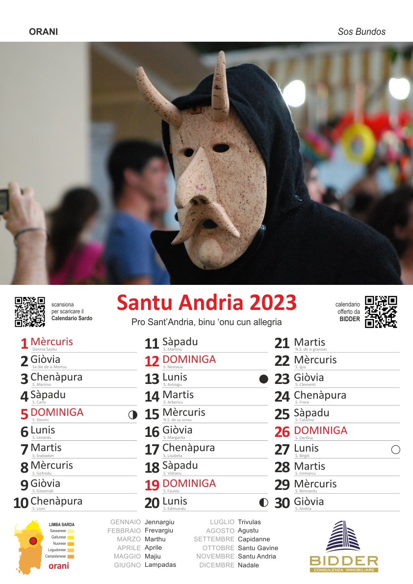 calendario sardo