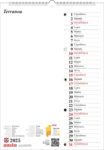 calendario sardo 2025